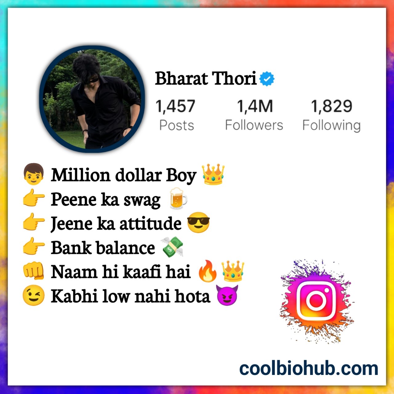 Instagram Bio For Boys Attitude