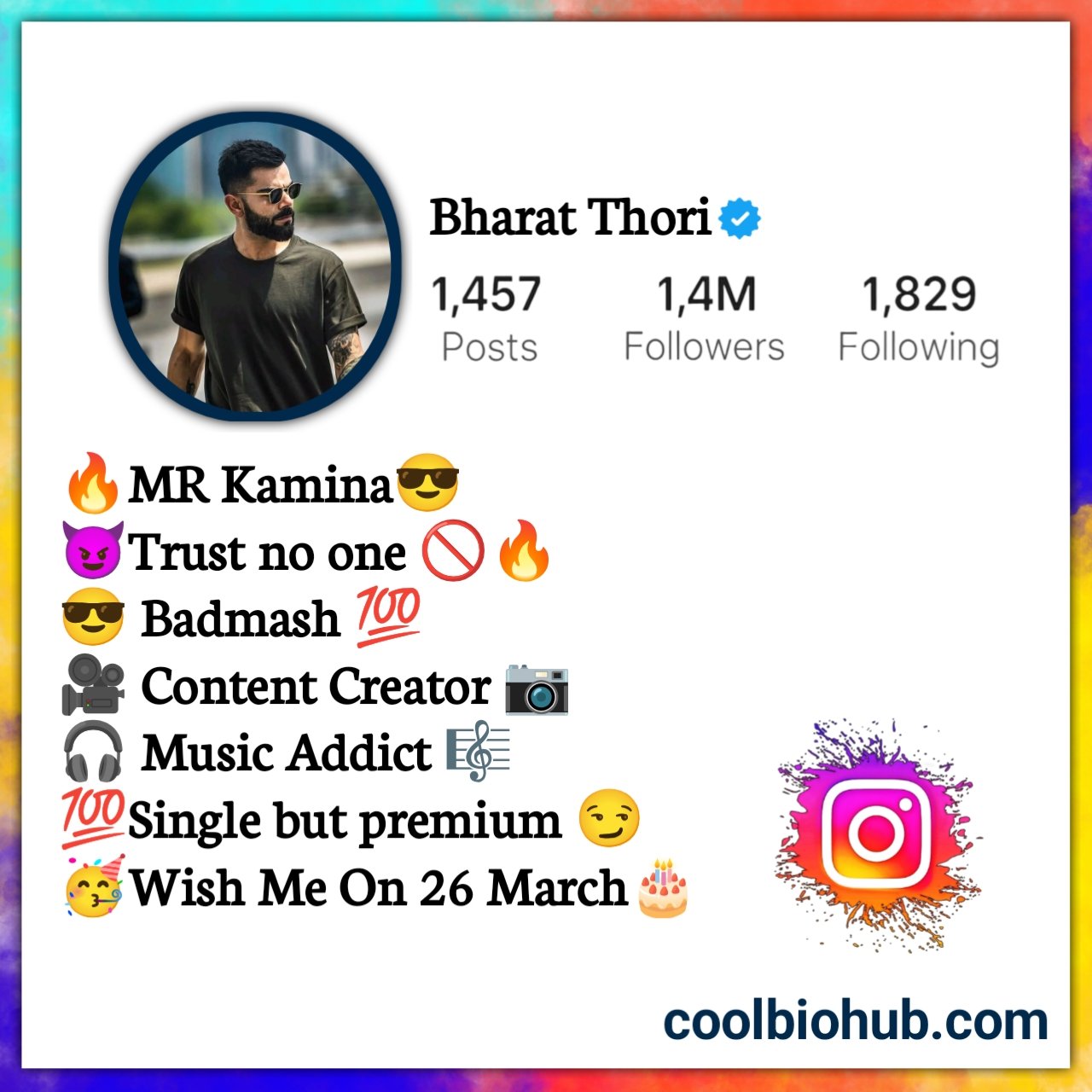 Instagram Bio For Boys