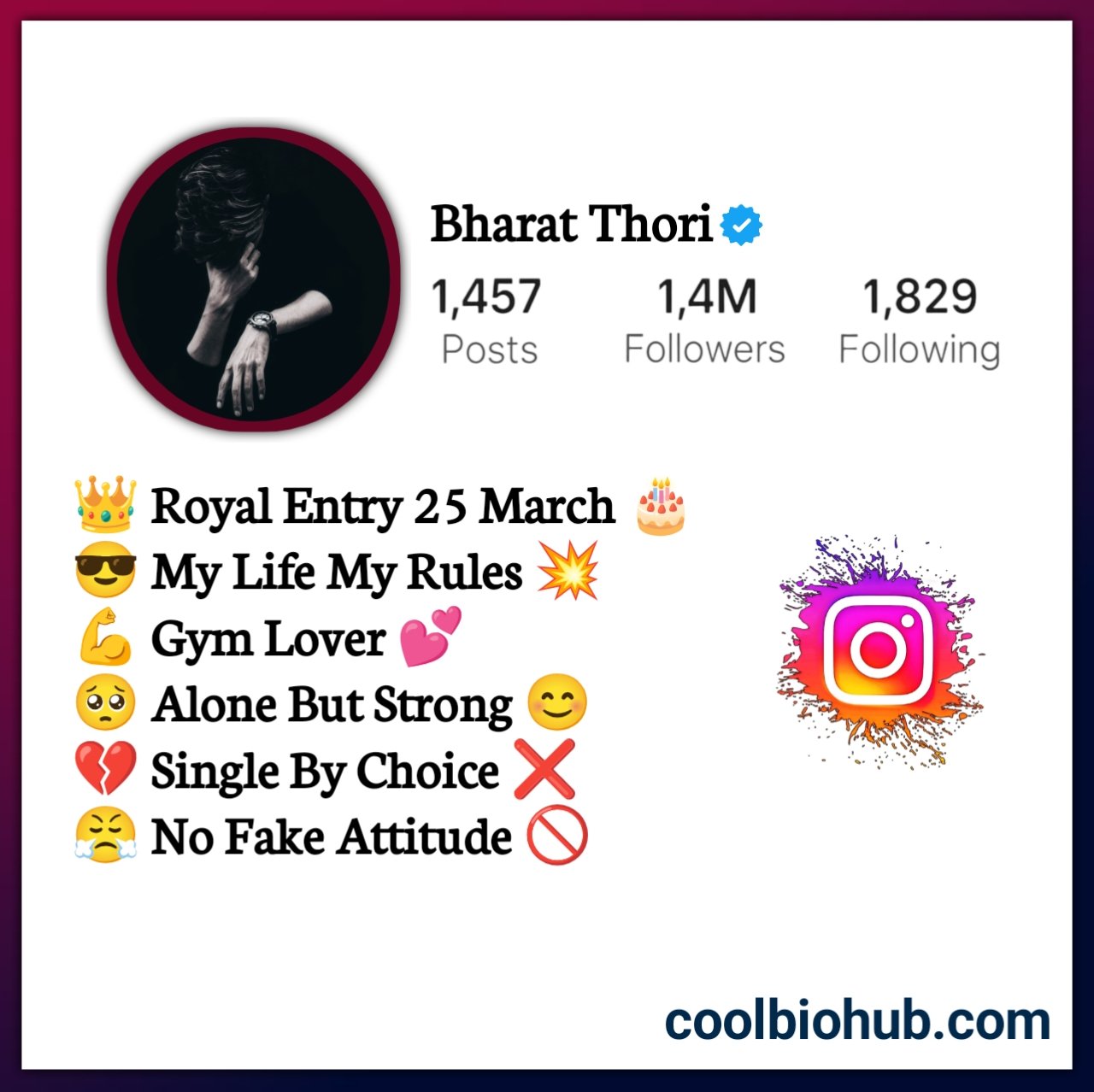 Alone Bio For Instagram Stylish Boy