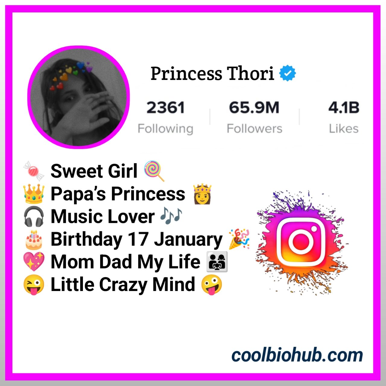 Simple Facebook Bio For Girls