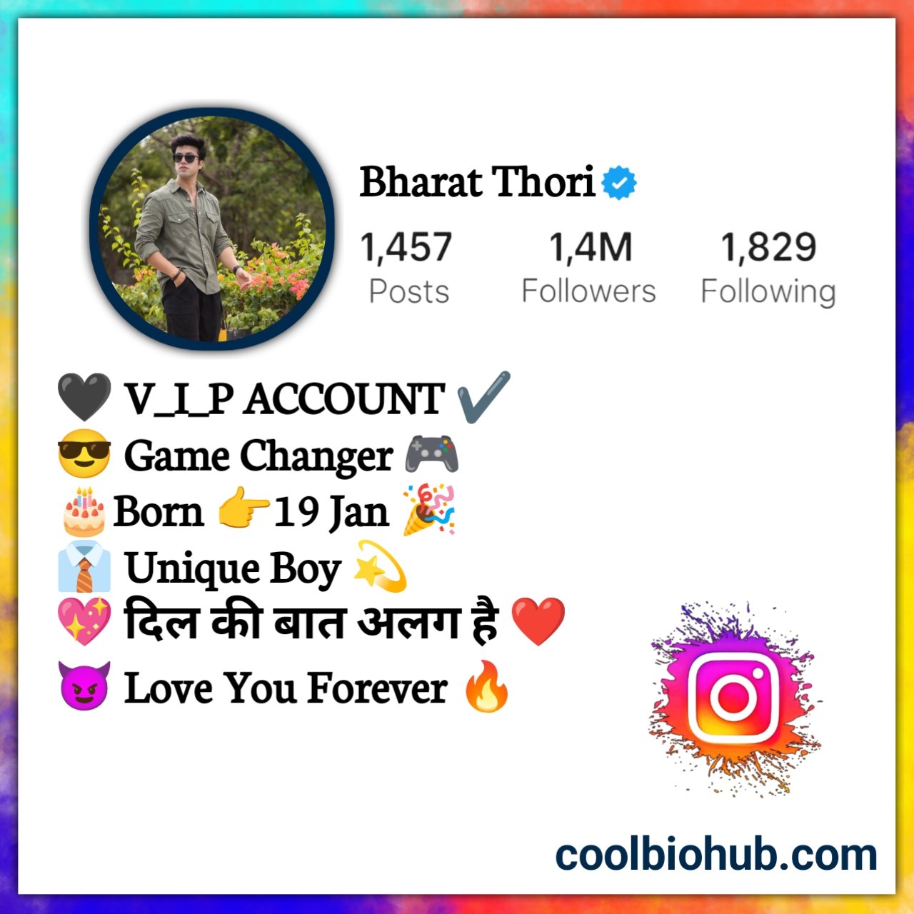 Instagram Bio In Hindi With Emoji