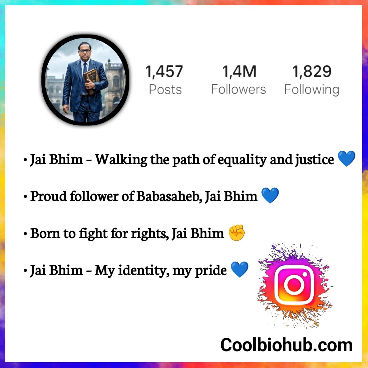 Jai Bhim Bio For Instagram In English