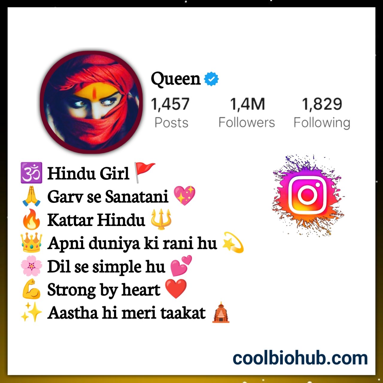 Instagram Bio For Hindu Girl