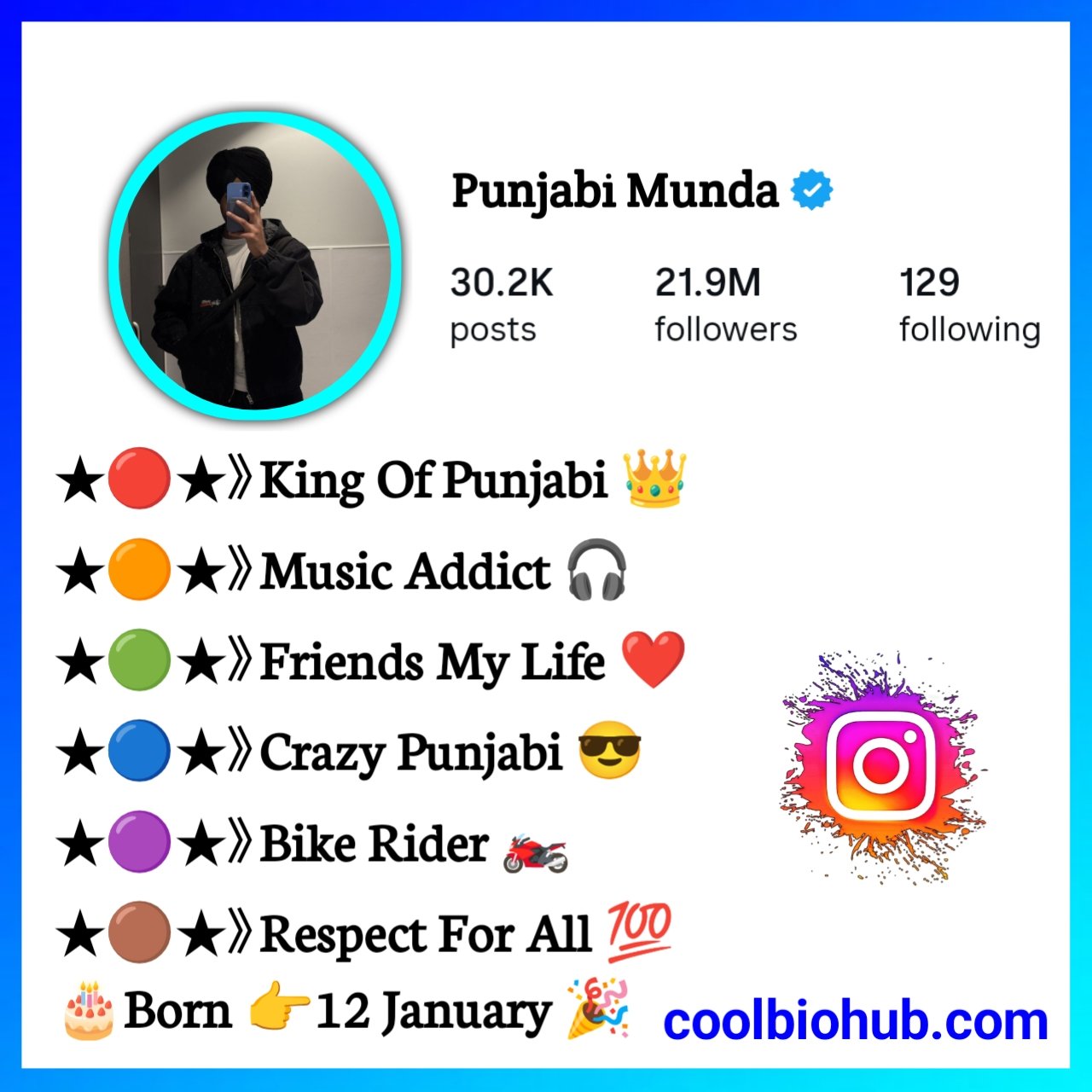Punjabi Lines For Instagram Bio In Punjabi