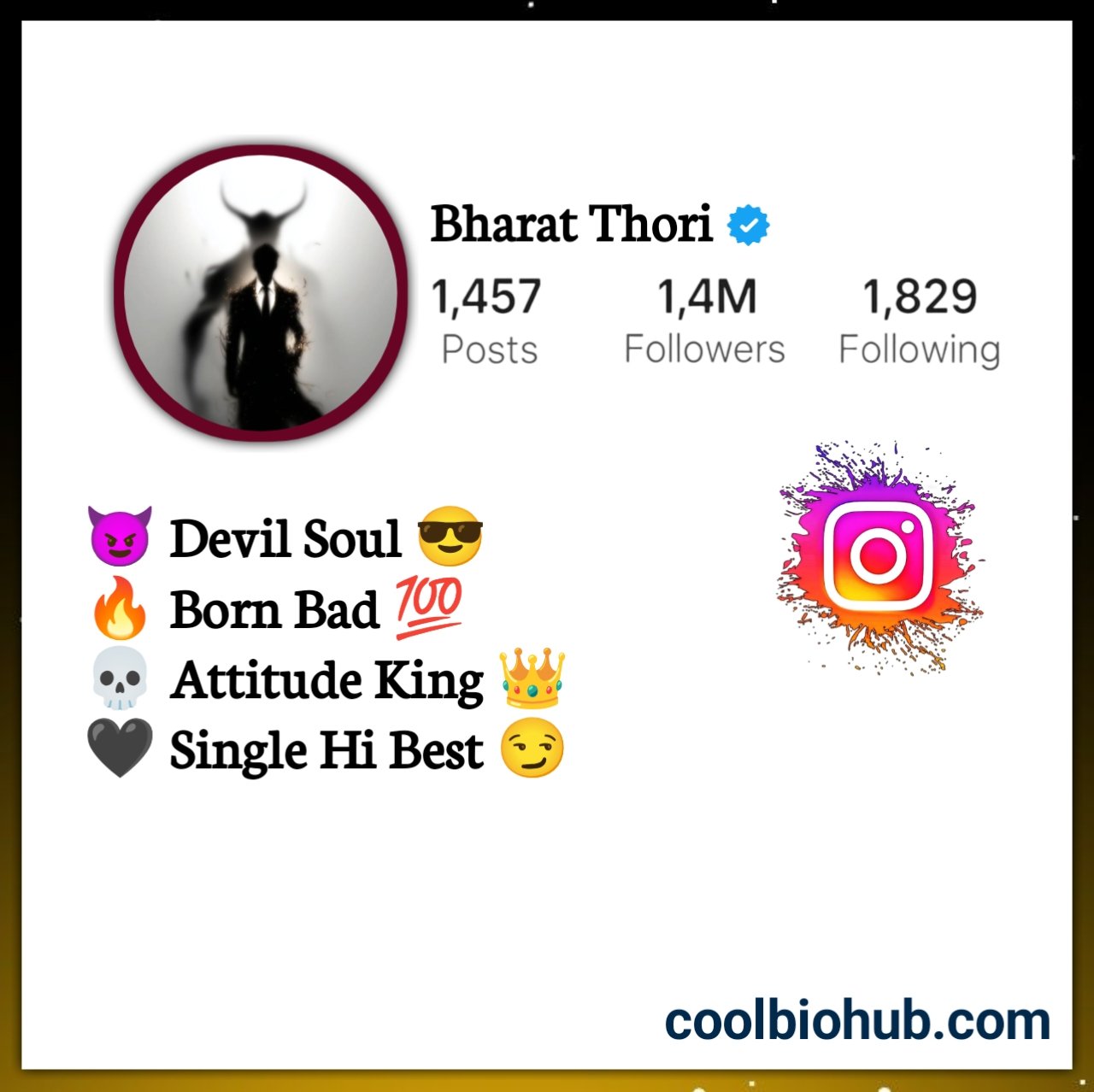 Short Devil Bio For Instagram