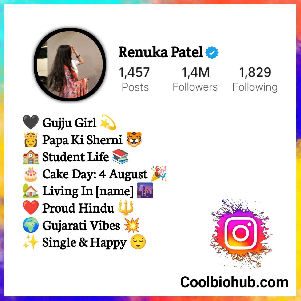Instagram Bio In Gujarati For Girl