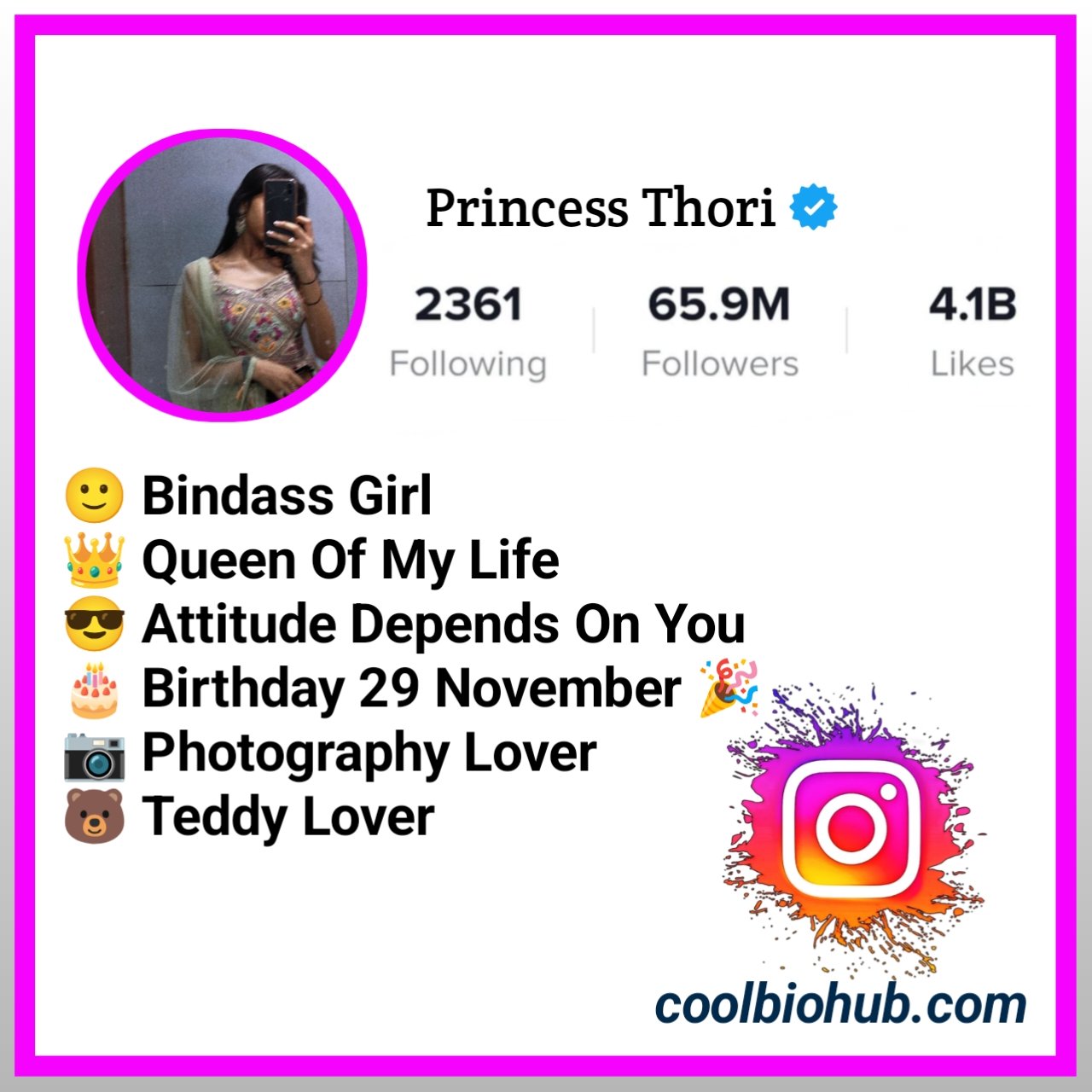 Facebook Bio For Girls Attitude