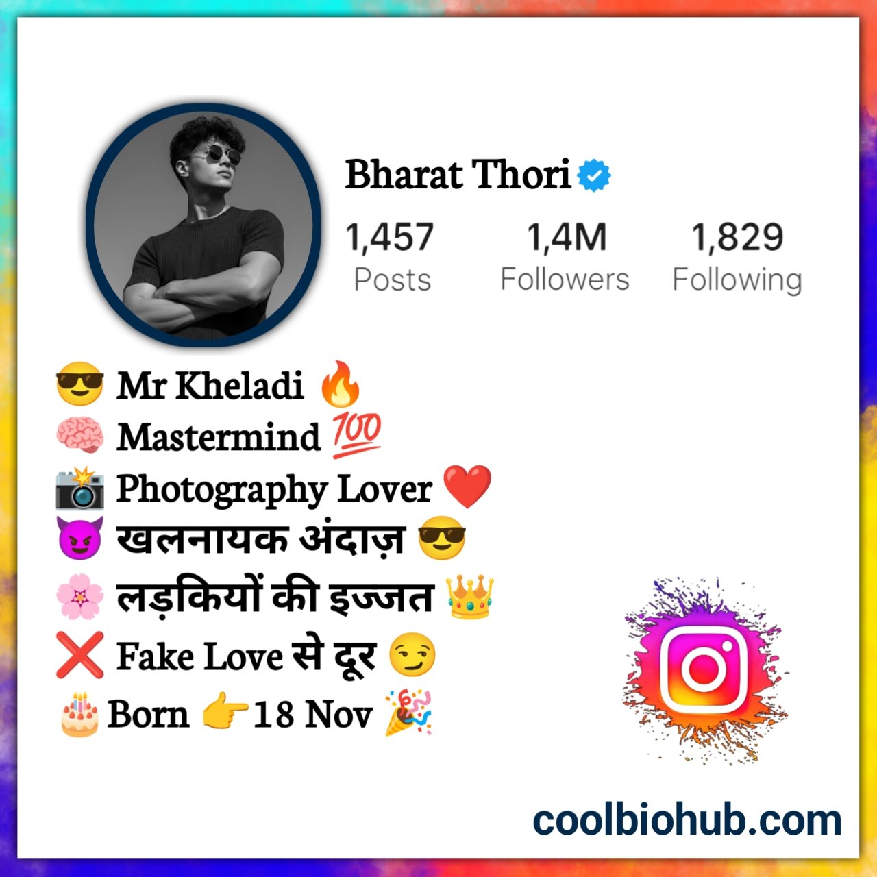 Instagram Bio in Hindi Attitude