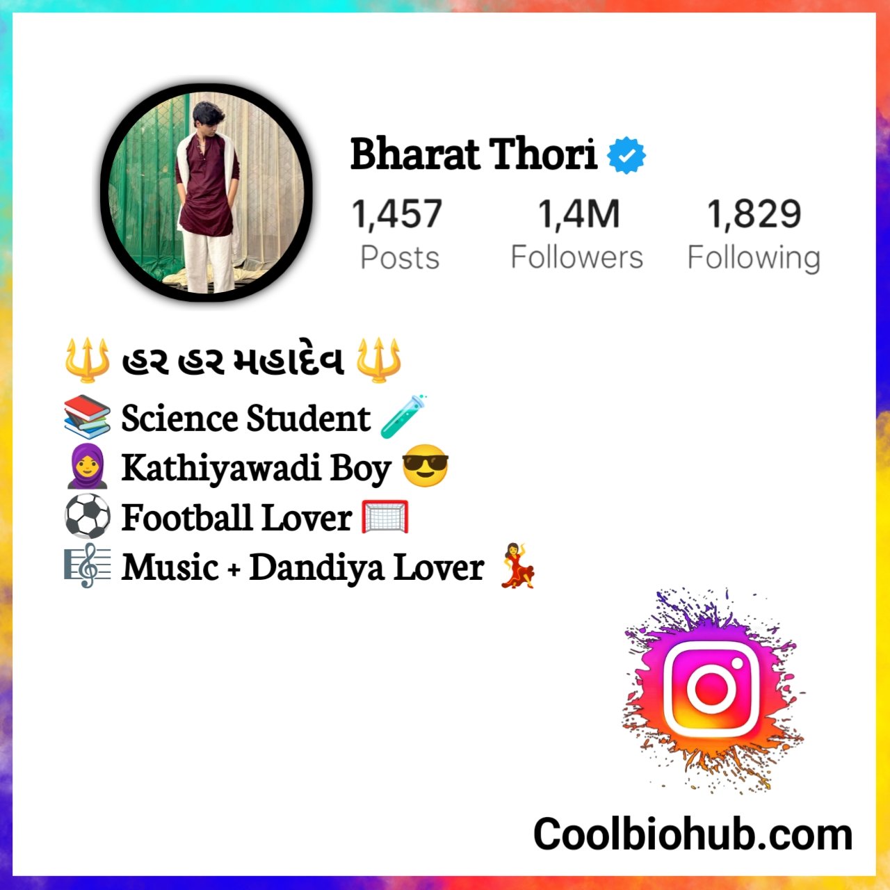 Instagram Bio In Gujarati Attitude