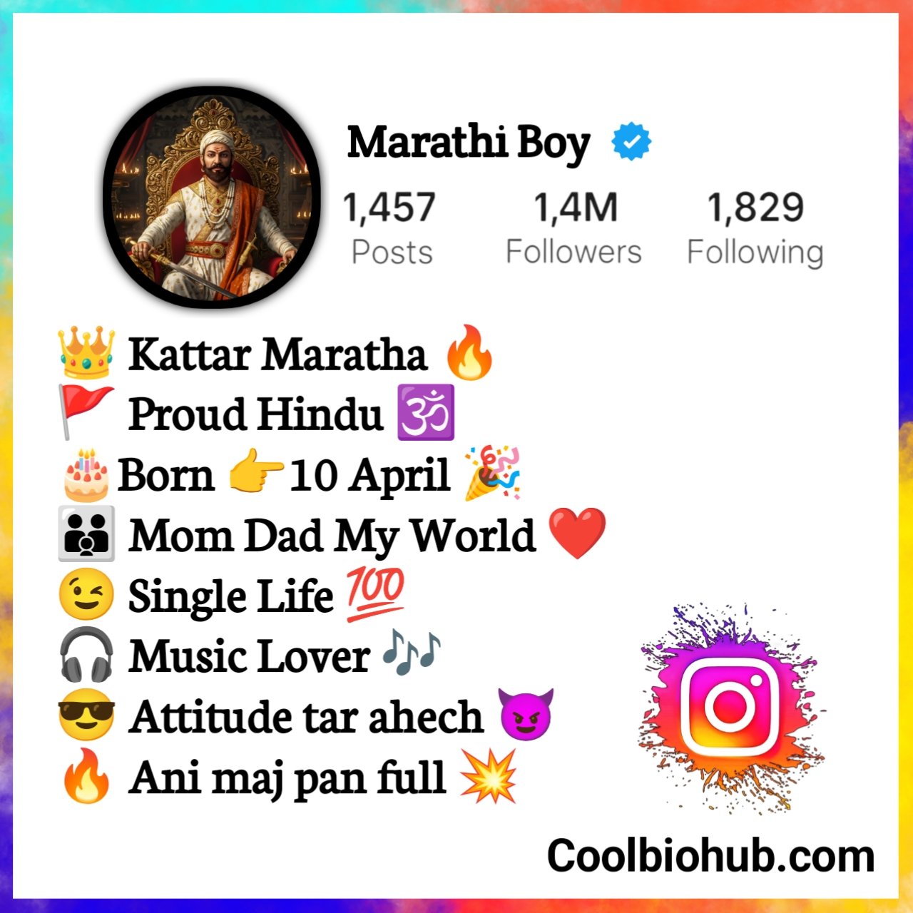 Instagram Bio In Marathi