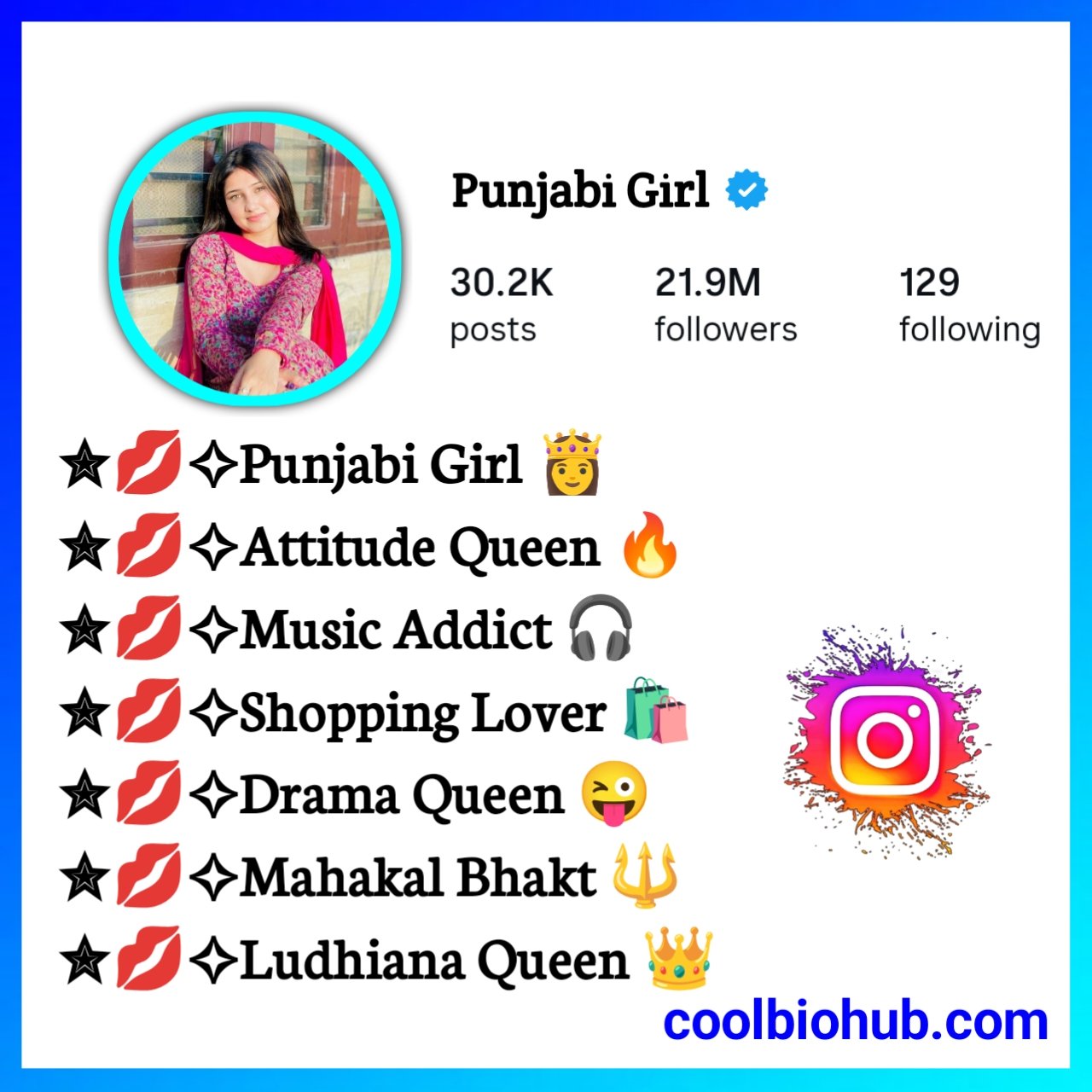 Instagram Bio In Punjabi Girl
