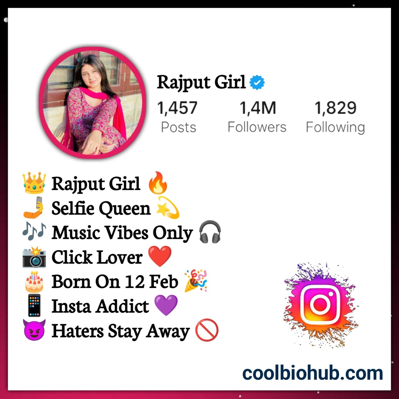 Rajput Bio For Instagram Girl