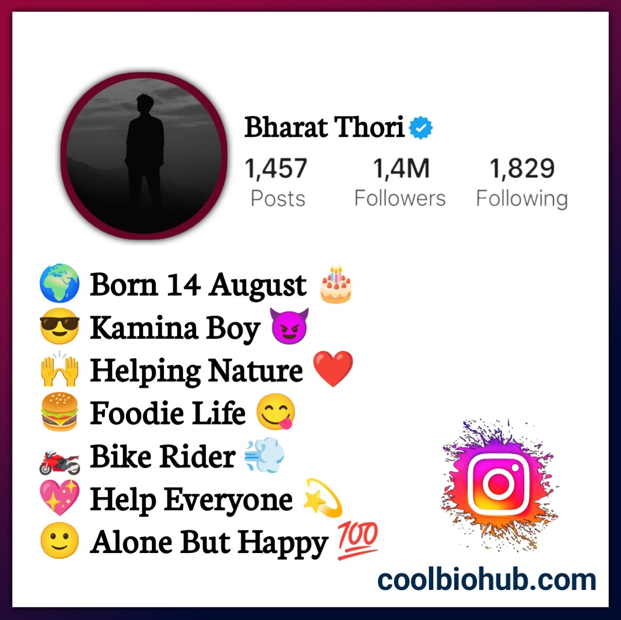 Short Alone Bio For Instagram