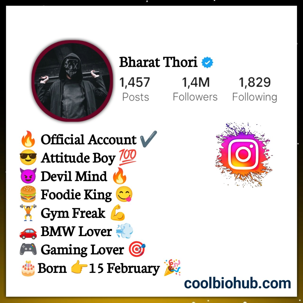 Devil Bio For Instagram With Emoji