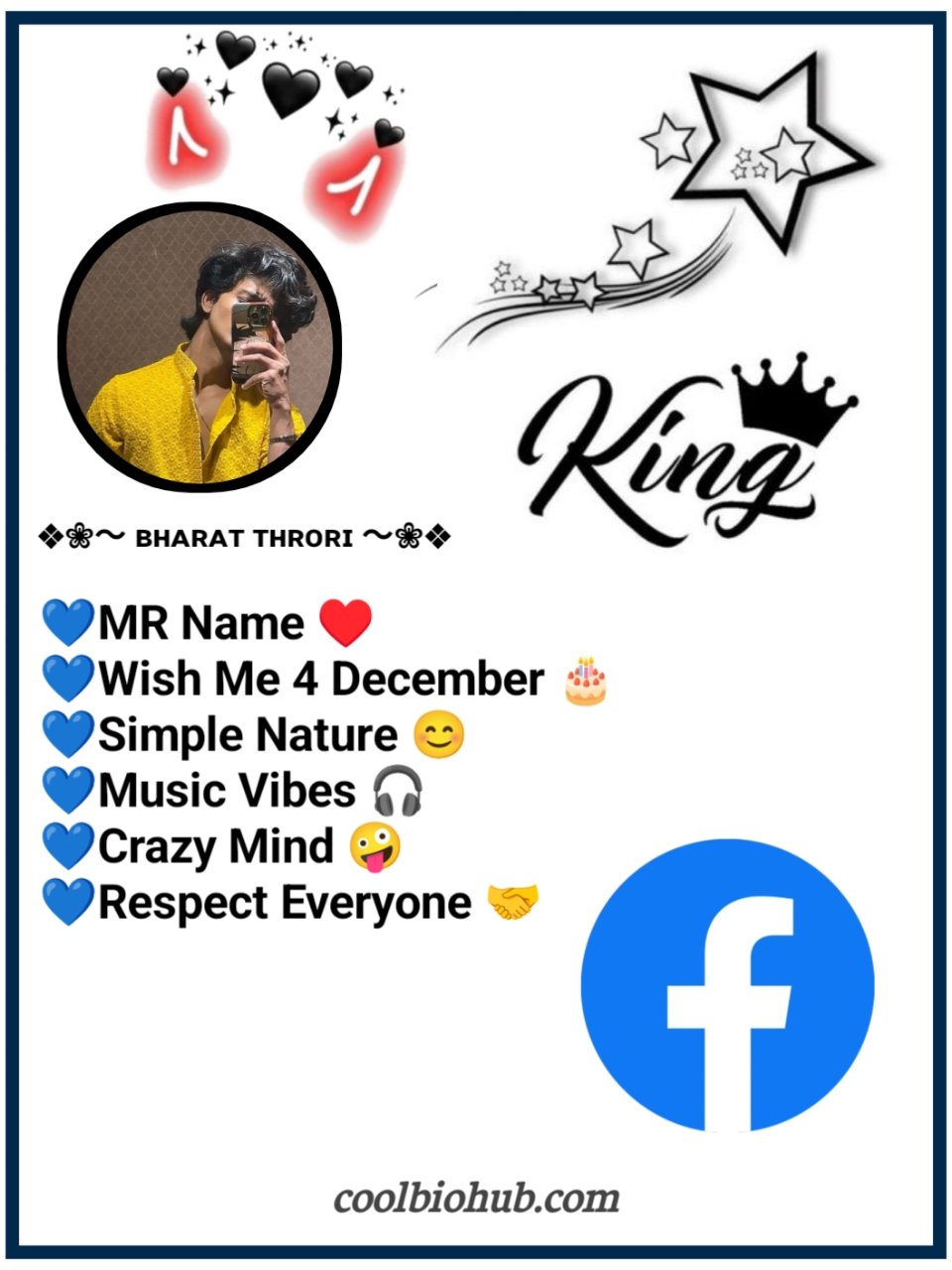 Facebook Bio For Boys Attitude