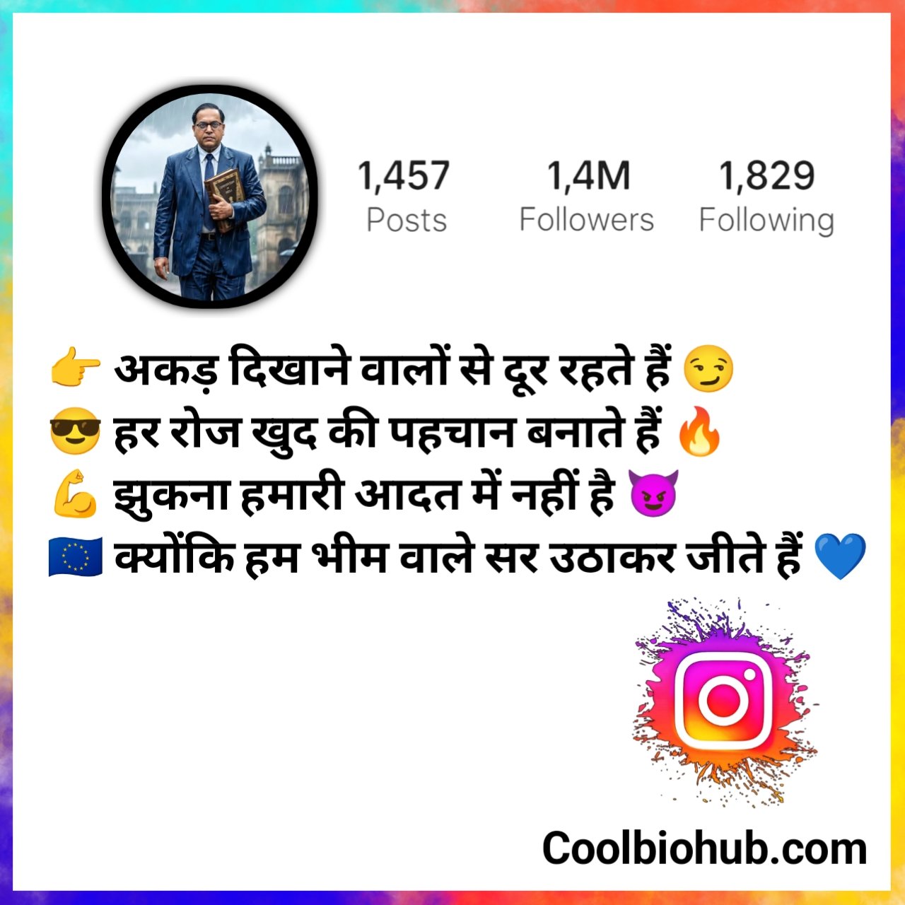 Jai Bhim Bio For Instagram In Hindi