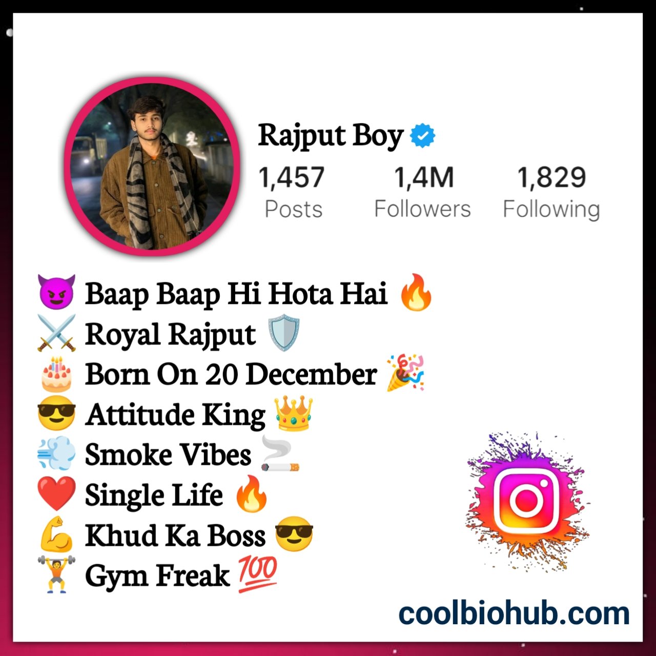 Rajput Bio For Instagram Boy