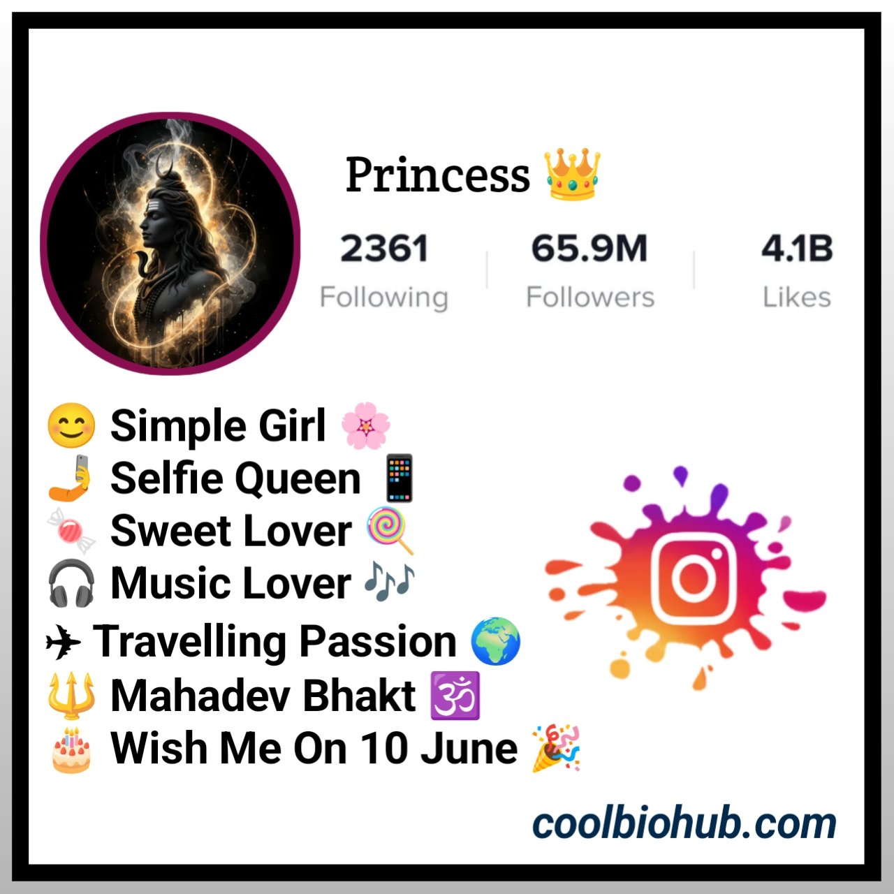 Instagram Mahadev Bio For Girls