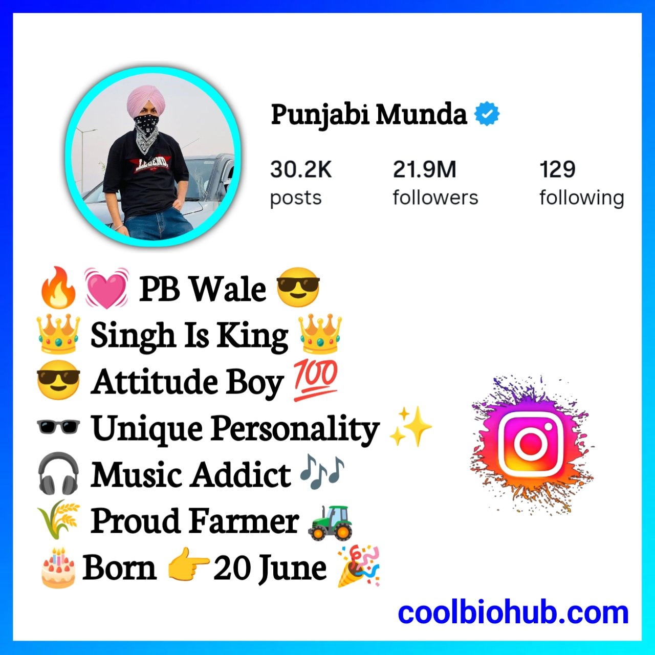 Instagram Bio In Punjabi