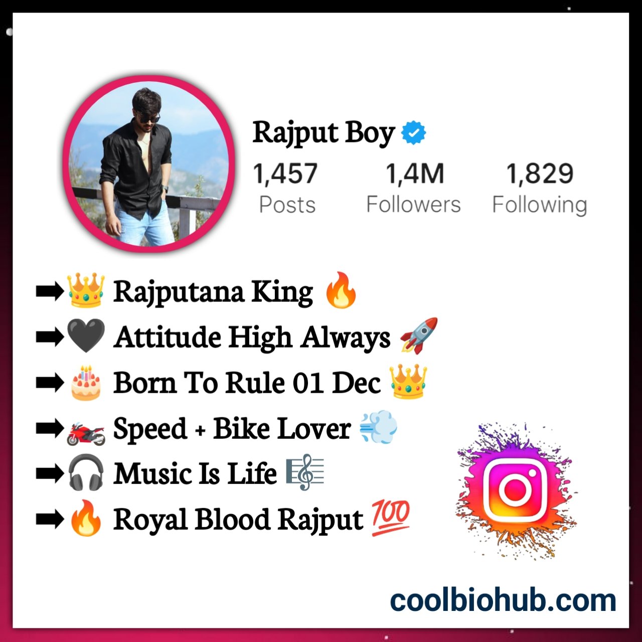 Rajput Bio For Instagram