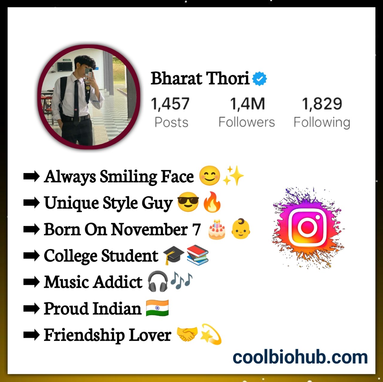 Student Bio For Instagram