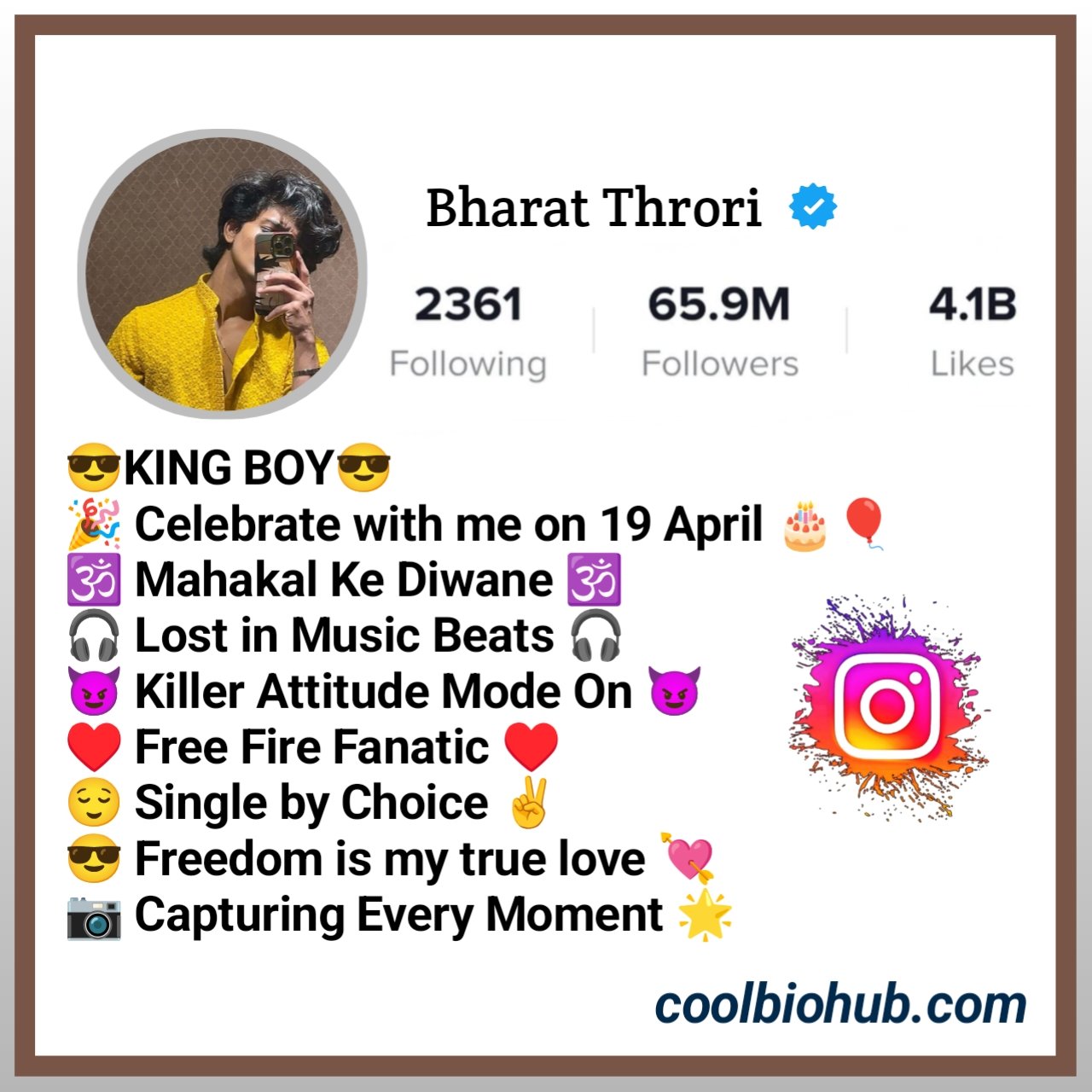 Free Fire Bio For Instagram