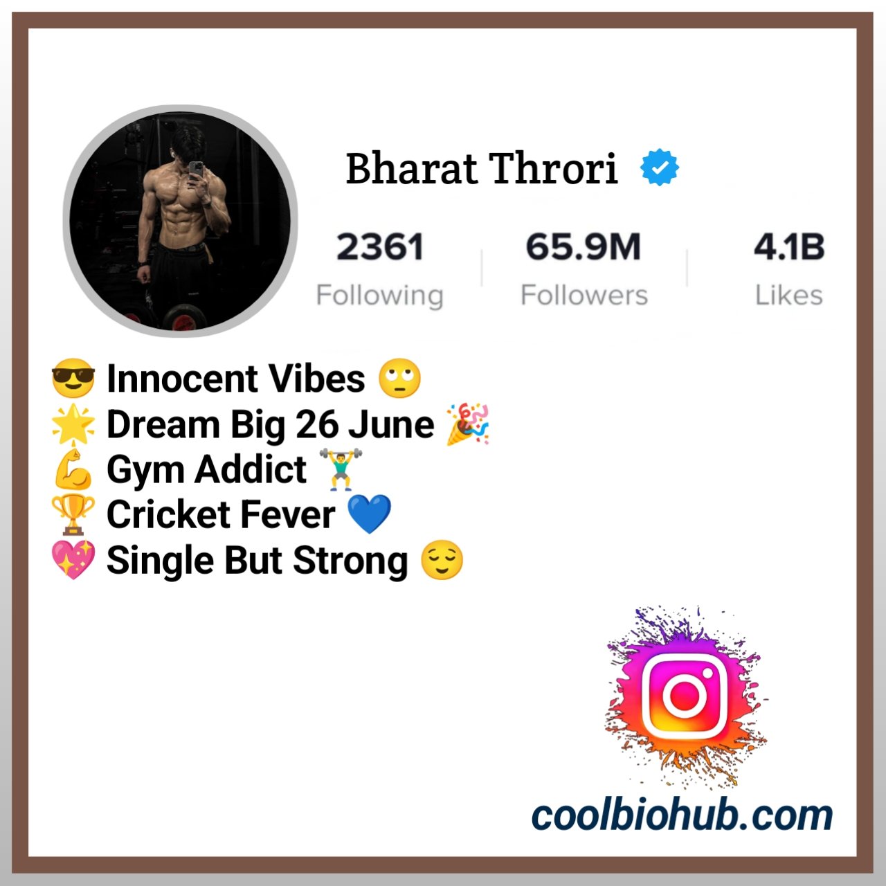 Gym Bio For Instagram