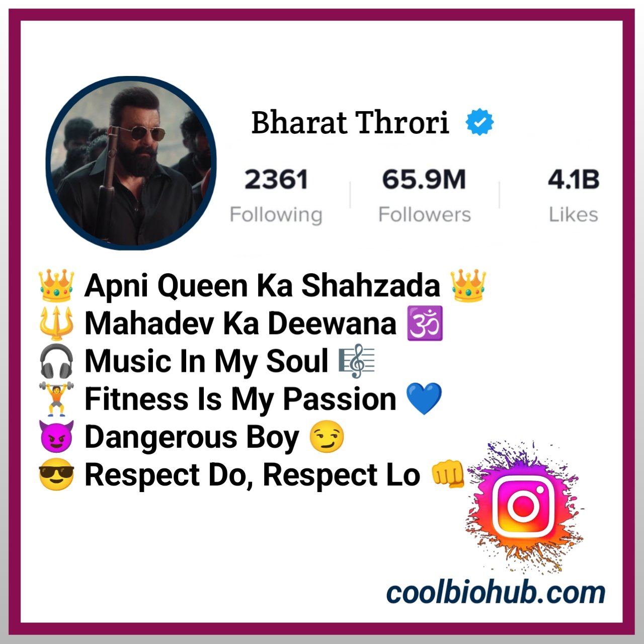 Badmashi Bio For Instagram