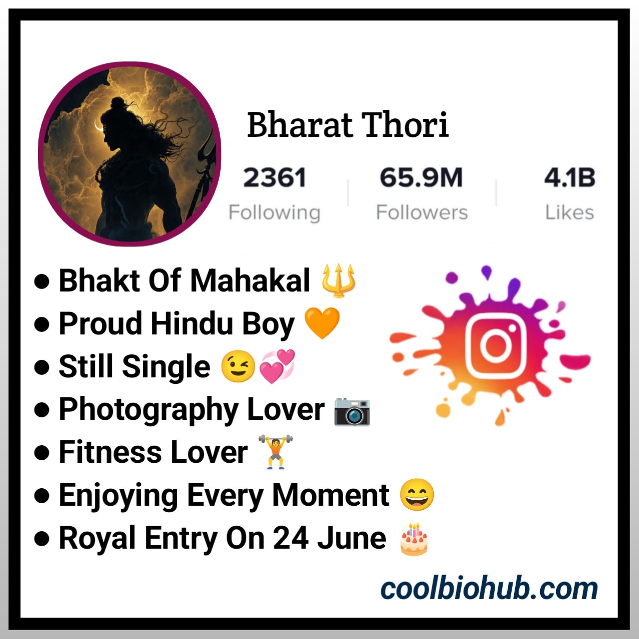 Mahakal Bio For Instagram