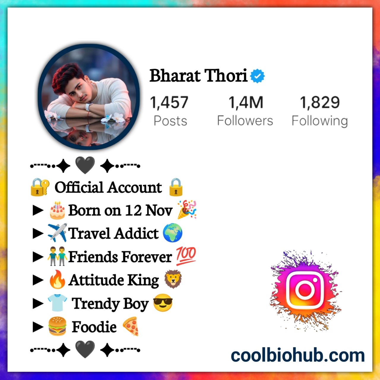 Stylish Bio For Instagram For Boy