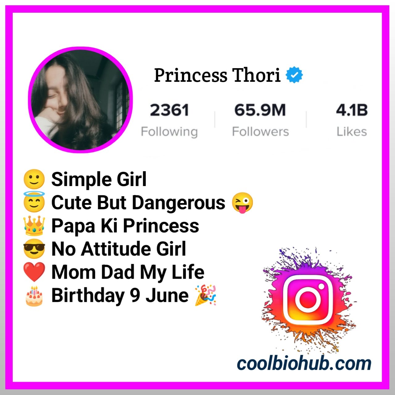 Facebook Bio For Girls